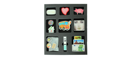 Sample Erasers Display